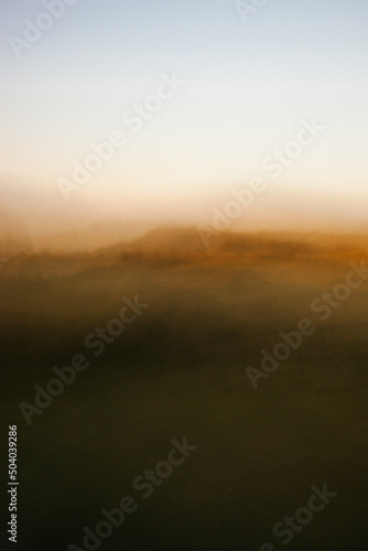 Abstract Landscape of a Field in Winter