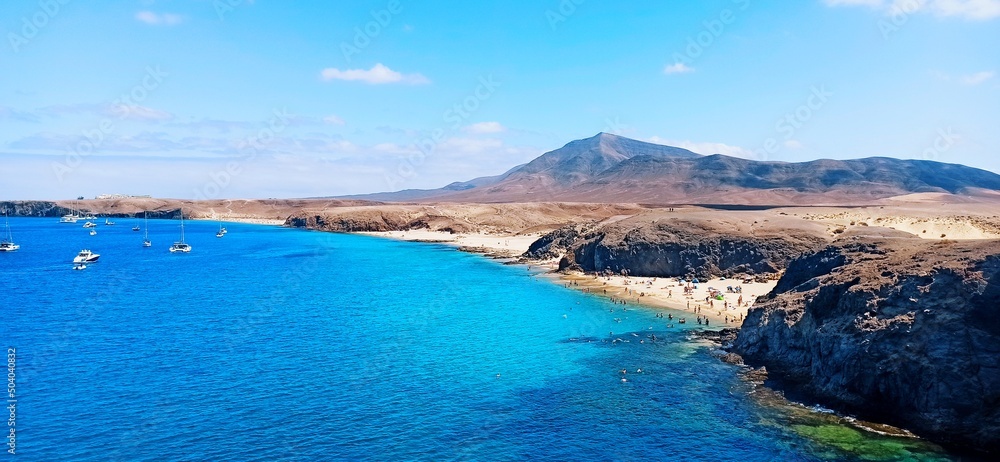 Playas de Punta de Papagayo en Lanzarote