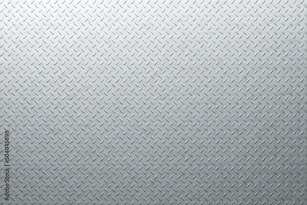 Diamond plate metal background. Brushed metallic texture. 3d rendering - obrazy, fototapety, plakaty 