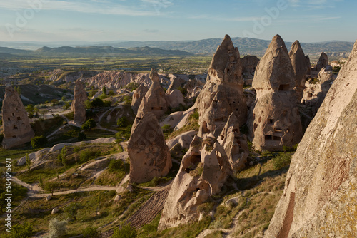 Fairy chimneys in Pigeon Valley. View from Uchisar tower