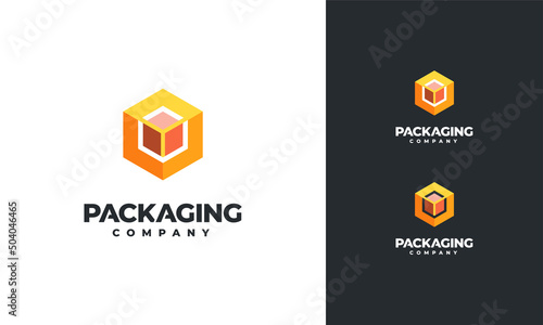 Packaging Logo designs concept vector, Delivery logo template, Fast Cargo logo symbol icon vector