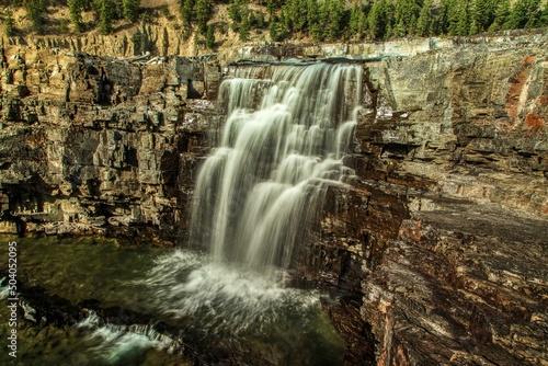 Fototapeta Naklejka Na Ścianę i Meble -  Kootenai Falls_Summer_Montana_01