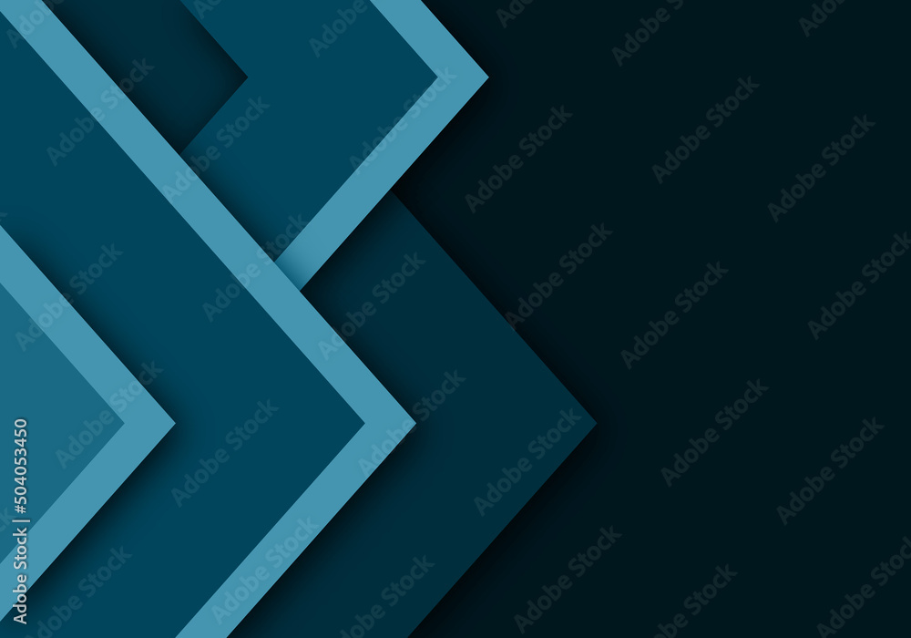 Blue Background Geometric Overlap Layer Paper Cut on Dark with Space Design Blue Background Geometric Overlap Layer Paper Cut on Dark with Space Design