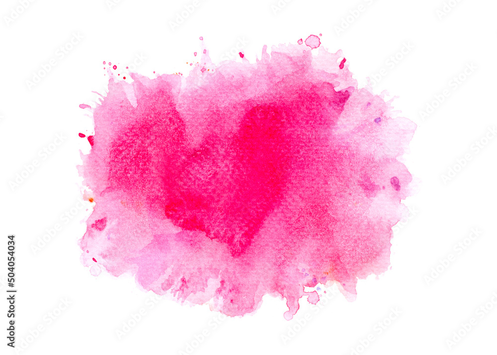 pink watercolor splashes of paint.