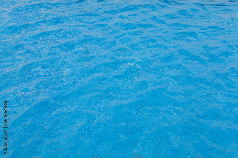 The water on swimming pool for background and texture