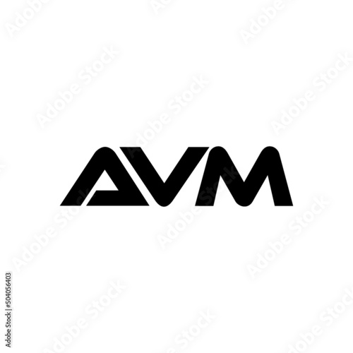 AVM letter logo design with white background in illustrator, vector logo modern alphabet font overlap style. calligraphy designs for logo, Poster, Invitation, etc.