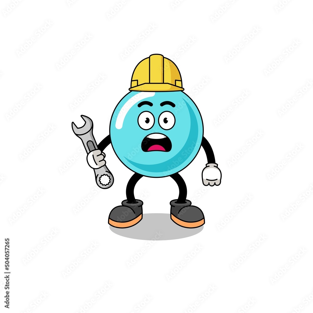 Character Illustration of bubble with 404 error Character Illustration of bubble with 404 error