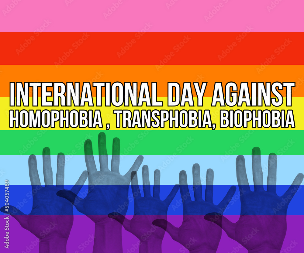 International day against homophobia. Transphobia , biophobia for prejudice free-world abstract background with multiple hand fist raising together , having colorful background
International day against homophobia. Transphobia , biophobia for prejudice free-world abstract background with multiple hand fist raising together , having colorful background