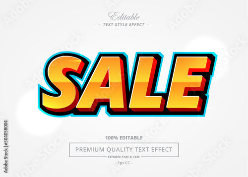 SALE VECTOR TEXT STYLE EFFECT