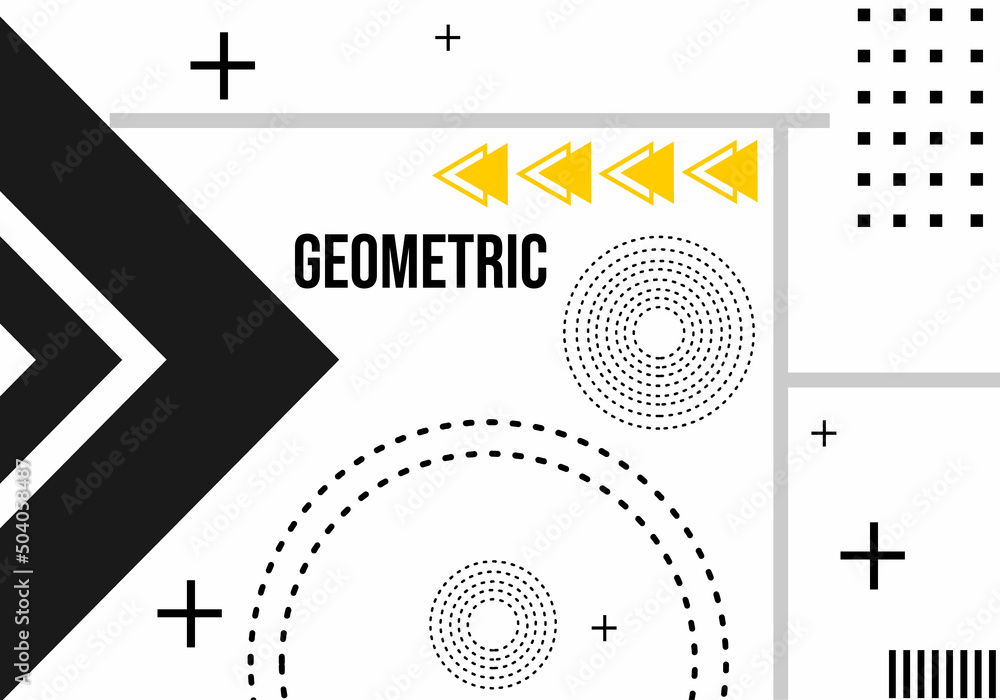 Obraz premium white color banner design with abstract geometry background. for posters, landing pages, websites