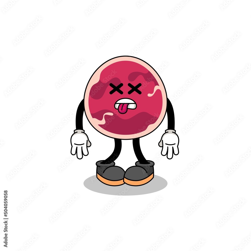 meat mascot illustration is dead meat mascot illustration is dead