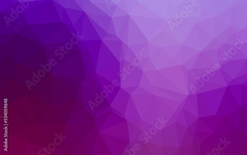 Light Purple vector polygon abstract backdrop.