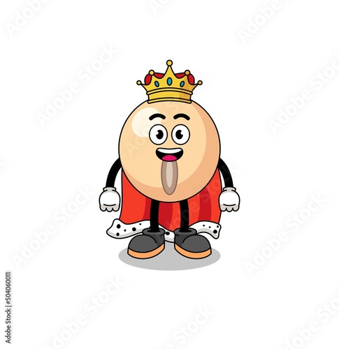 Mascot Illustration of soy bean king