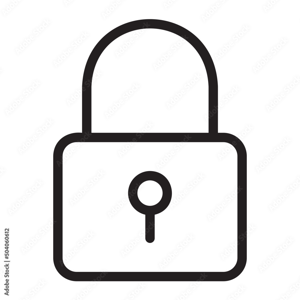 padlock line icon padlock line icon