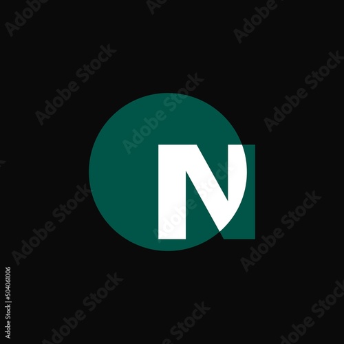 Free Download N text vector logo design. N letter mark brand logo illustration - GFXLoad