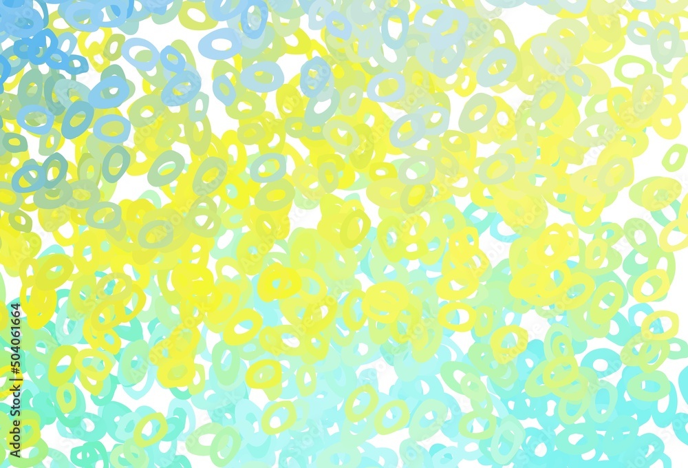 Light Green, Yellow vector template with circles. Light Green, Yellow vector template with circles.