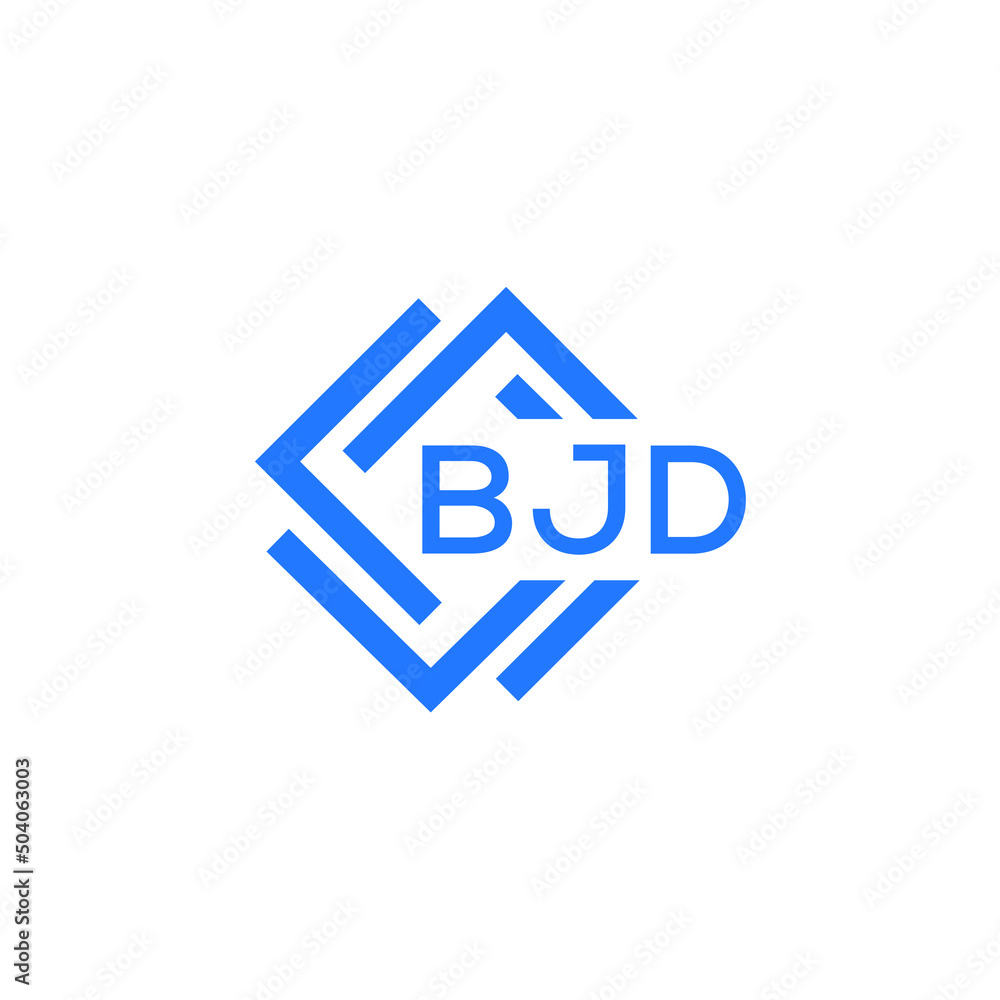 BJD technology letter logo design on white  background. BJD creative initials technology letter logo concept. BJD technology letter design.