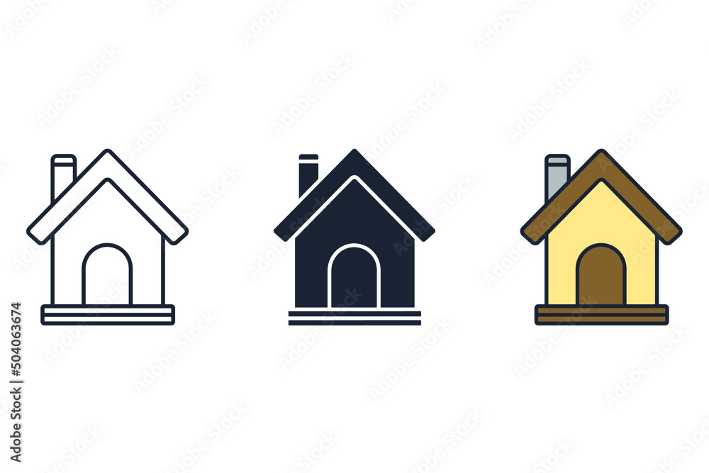 home icons symbol vector elements for infographic web home icons symbol vector elements for infographic web