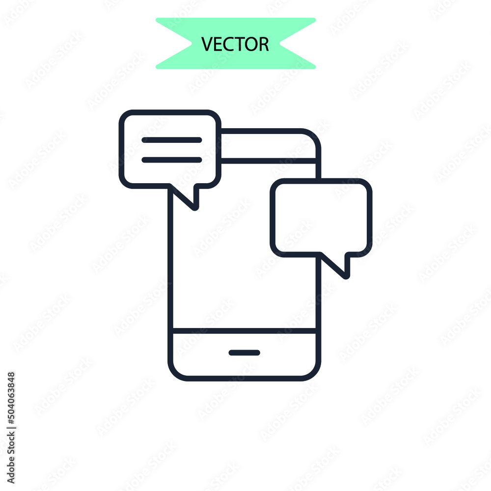sms icons symbol vector elements for infographic web sms icons symbol vector elements for infographic web