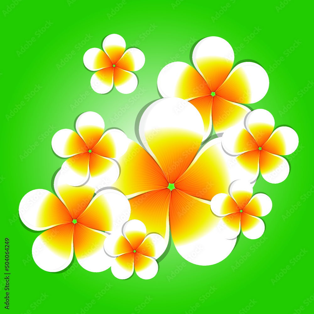 Cambodia Flowers Illustration