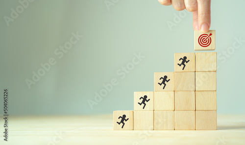 Slika na platnu Common goal success concept