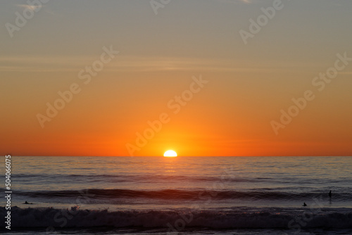 sunset at the beach