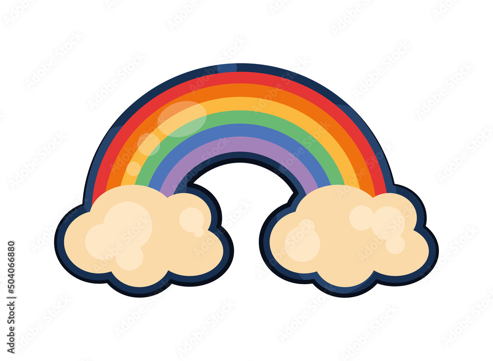 lgbtq rainbow in clouds lgbtq rainbow in clouds