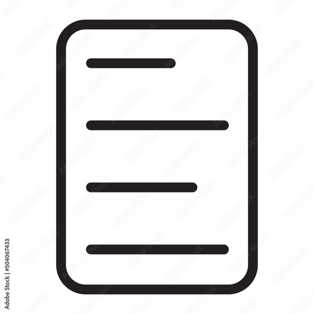 paper line icon paper line icon
