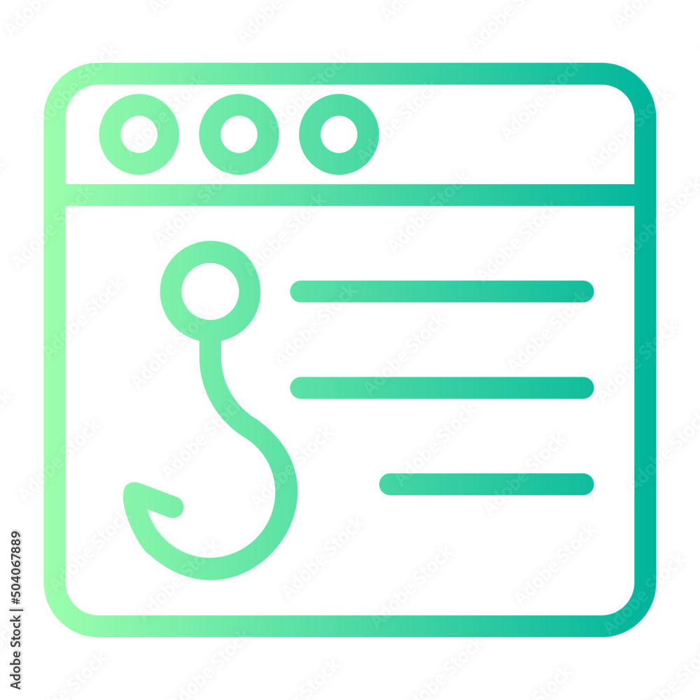 Obraz premium hook gradient icon