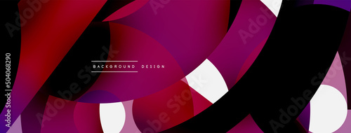 Circle abstract background. Vector illustration for wallpaper banner background card or landing page