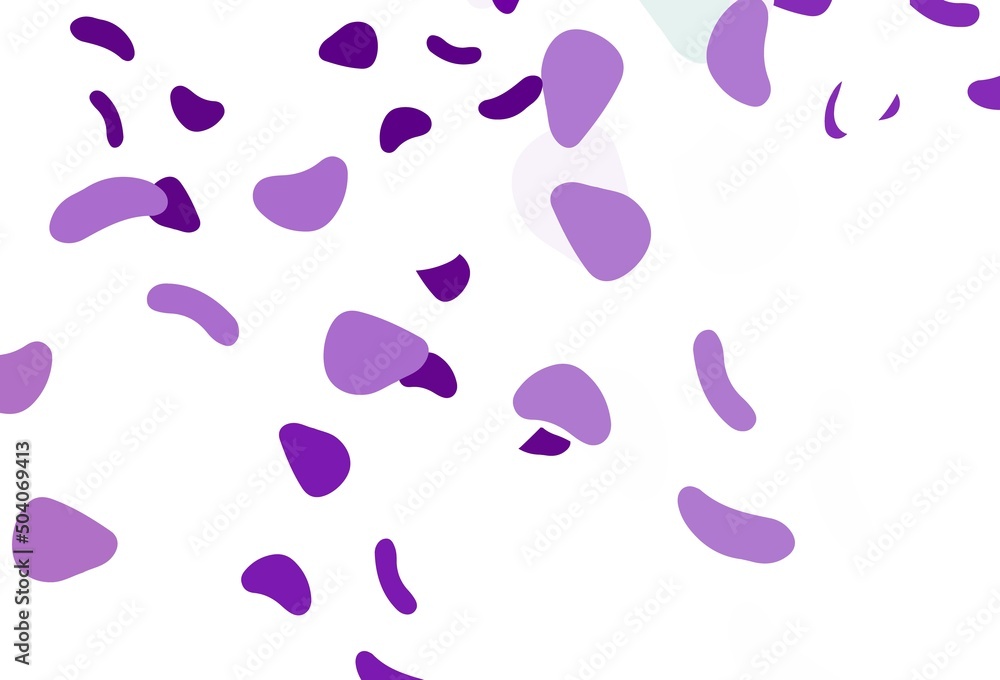 Light purple vector pattern with chaotic shapes. Light purple vector pattern with chaotic shapes.