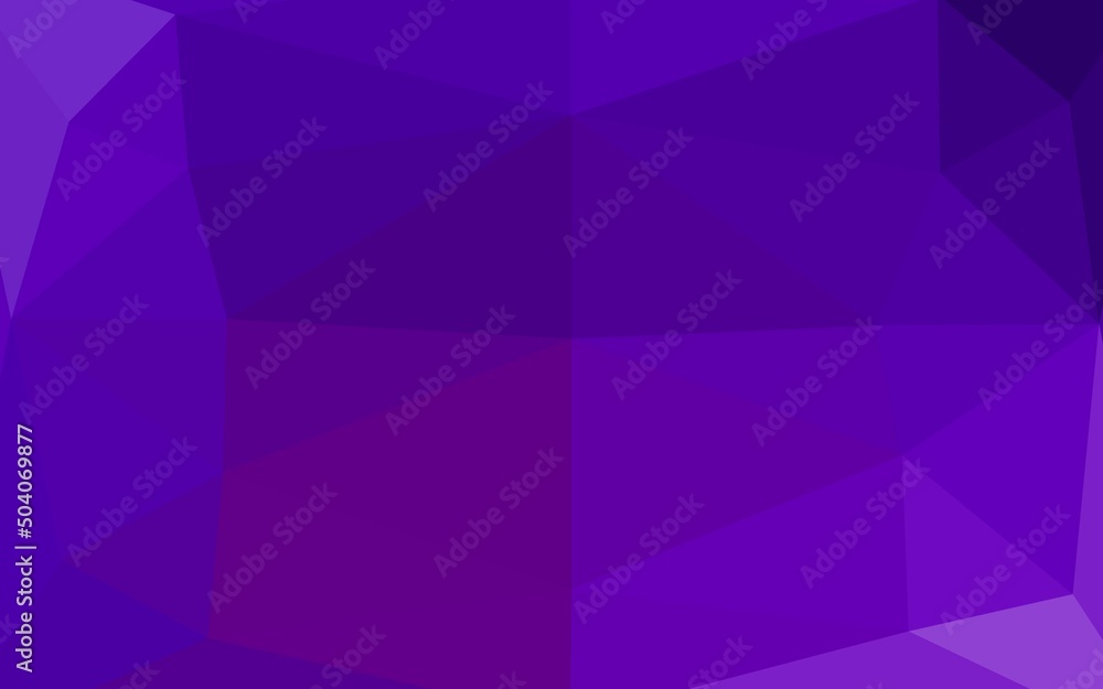 Obraz premium Dark Purple vector shining triangular pattern.