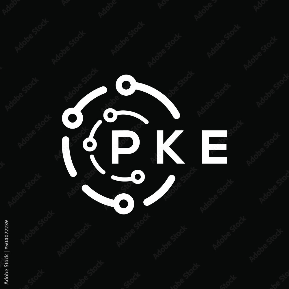 PKE technology letter logo design on black background. PKE creative initials technology letter logo concept. PKE technology letter design. PKE technology letter logo design on black background. PKE creative initials technology letter logo concept. PKE technology letter design.