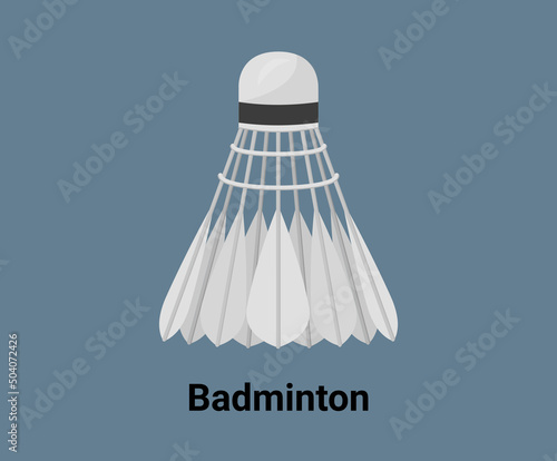 Shuttlecock to play badminton illustration set. badminton ball, birdie Vector drawing. Hand drawn style.