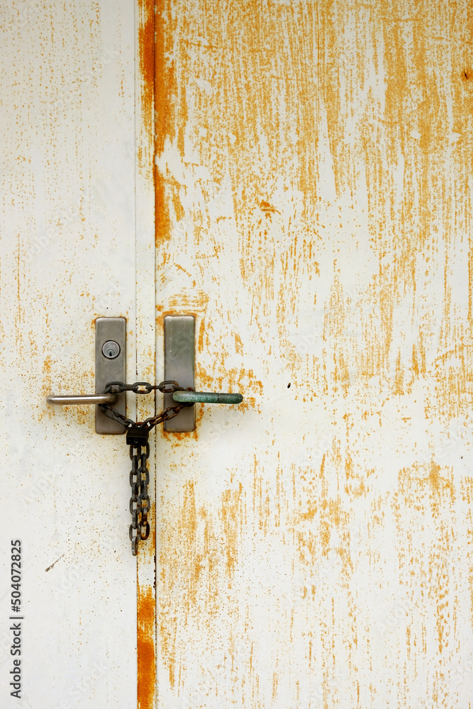 old rusty lock