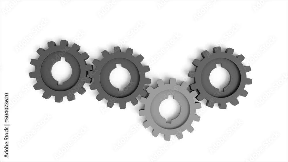 Industrial video background with gears. 3d animation. Industrial video background with gears. 3d animation.