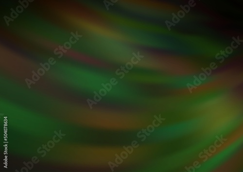 Dark Green vector blurred background.