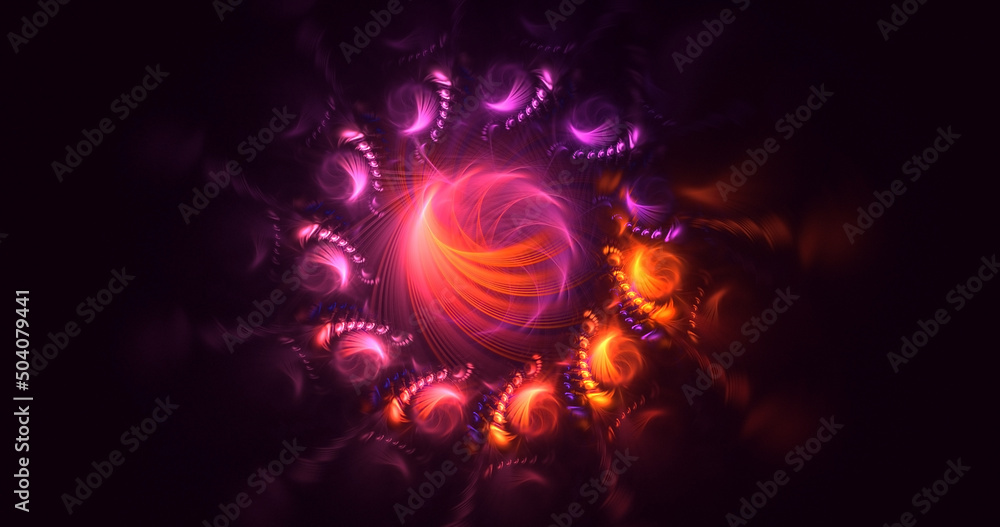 3D rendering abstract round light background 3D rendering abstract round light background