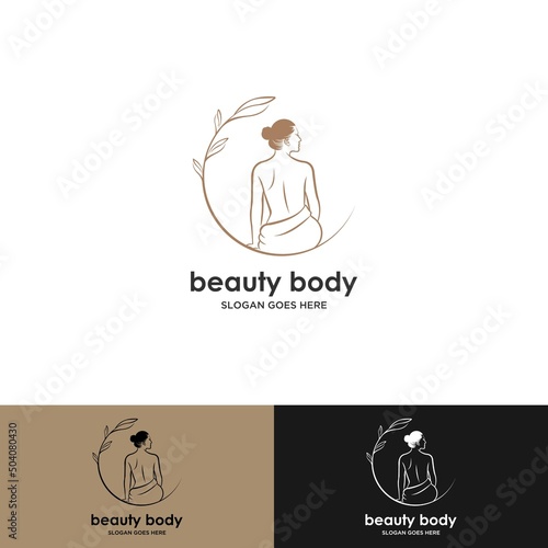 Fitness and health vector logo design. Body balance