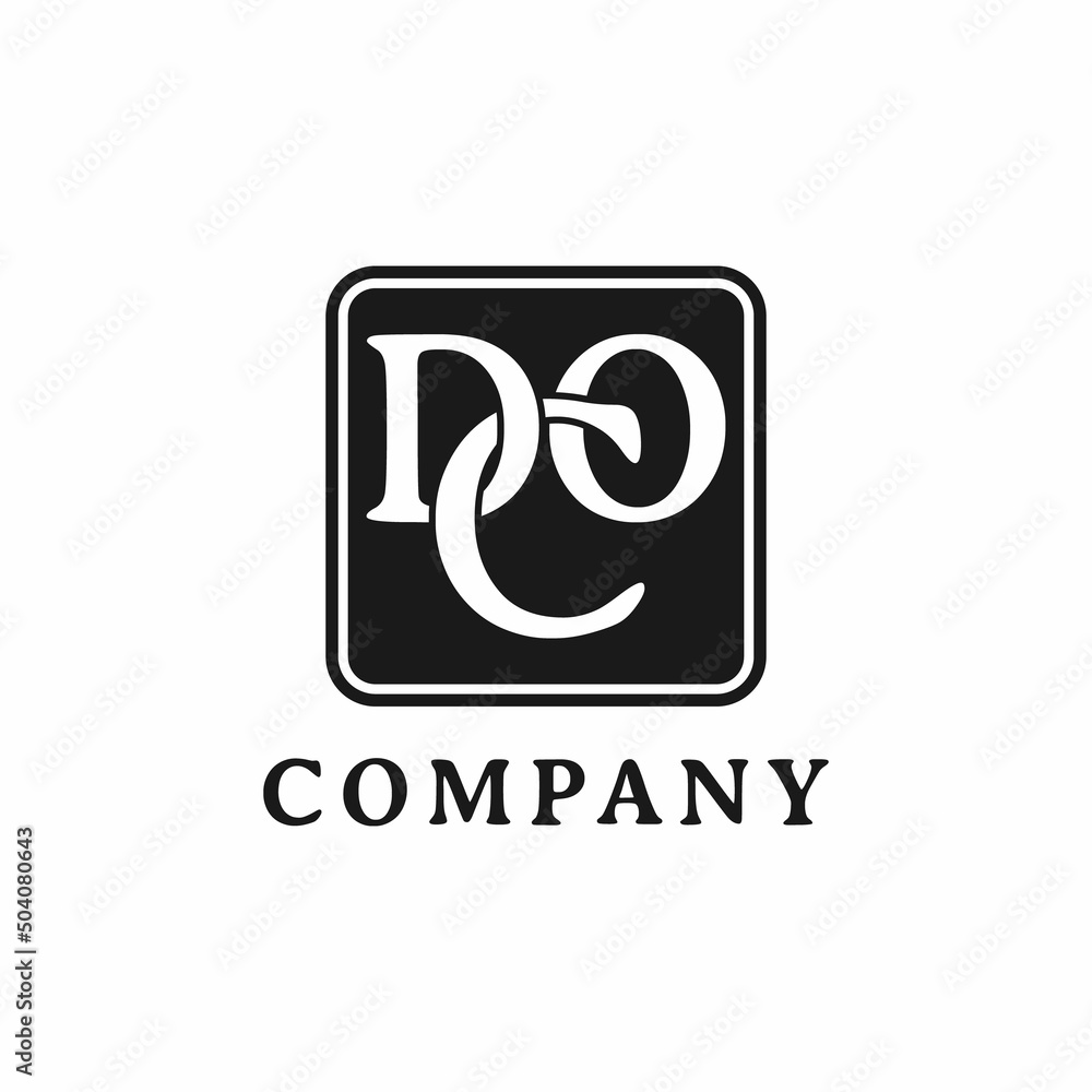 DOC DCO ODC Letter Logo Initials Design DOC DCO ODC Letter Logo Initials Design