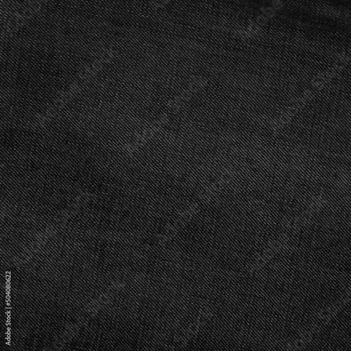 Fotobehang Classic black rough denim fabric background. Scrapbook basis