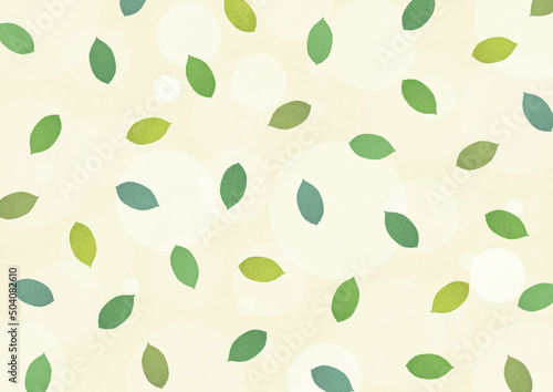 leaf frame digitally drawn illustration