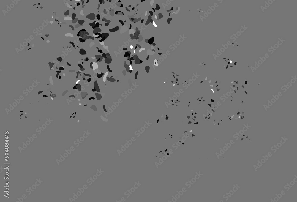 Obraz premium Light Black vector background with abstract forms.