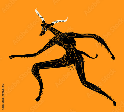 greek style minotaur mythology monster