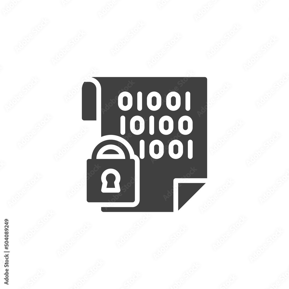Secure data vector icon Secure data vector icon