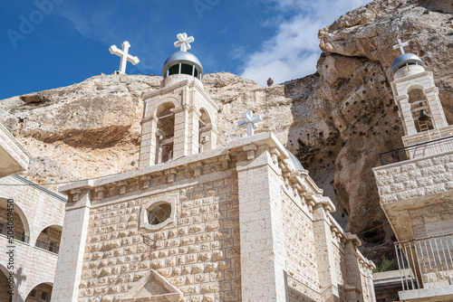 St. Thecla Monastery in the Christian village of Maaloula, southern Syria.