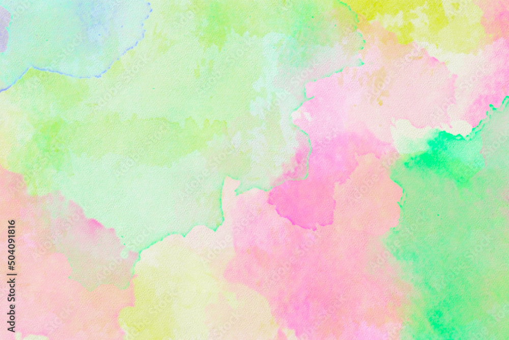 Fototapeta premium Watercolor background. 3D illustration, 3D rendering
