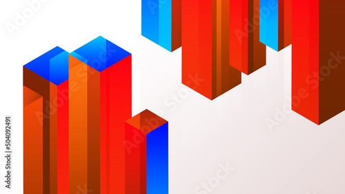 Abstract background with geometric shapes. Vector abstract graphic design banner pattern background template.