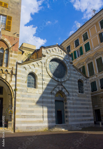 Church of Doria family - church of San Matteo at Piazza San Matteo in the Old Town of Genoa 
