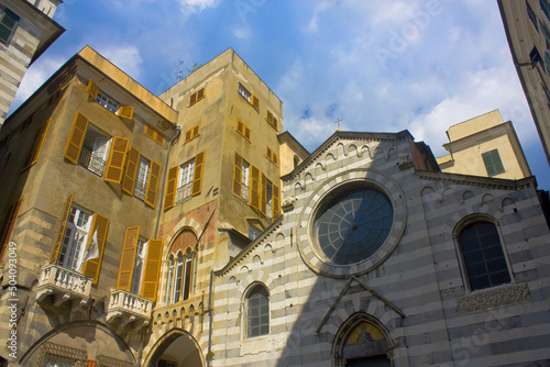 Church of Doria family - church of San Matteo at Piazza San Matteo in the Old Town of Genoa  photo